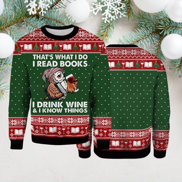 Book Lovers Ugly Christmas Sweater