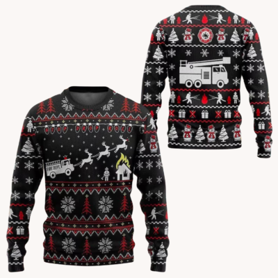 Fireman Ugly Christmas Sweater