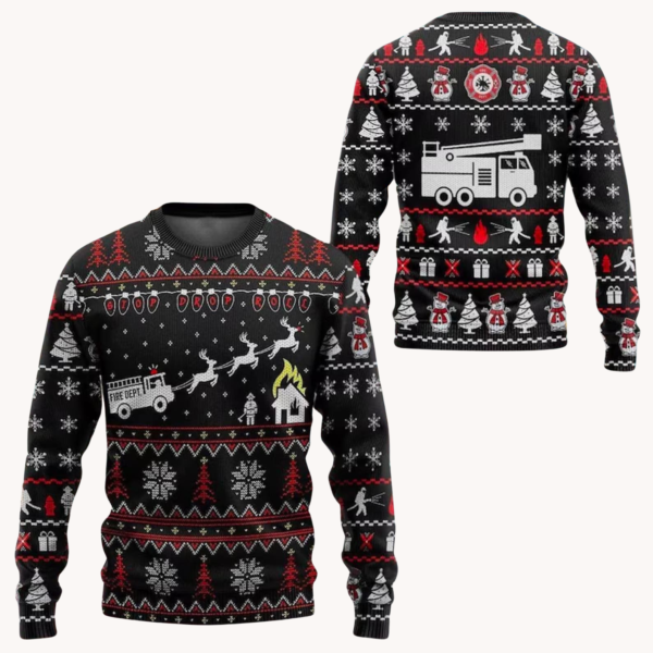 Fireman Ugly Christmas Sweater