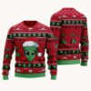 Santa Alien 3D All Over Printed T-shirt Fan Gift