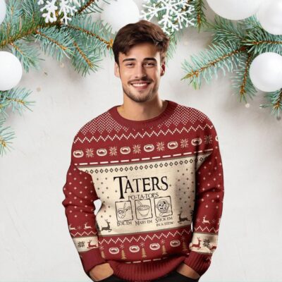 Taters Potatoes Ugly Christmas Sweater